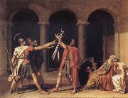 Jacques-Louis  David The Oath of the Horatii Spain oil painting artist